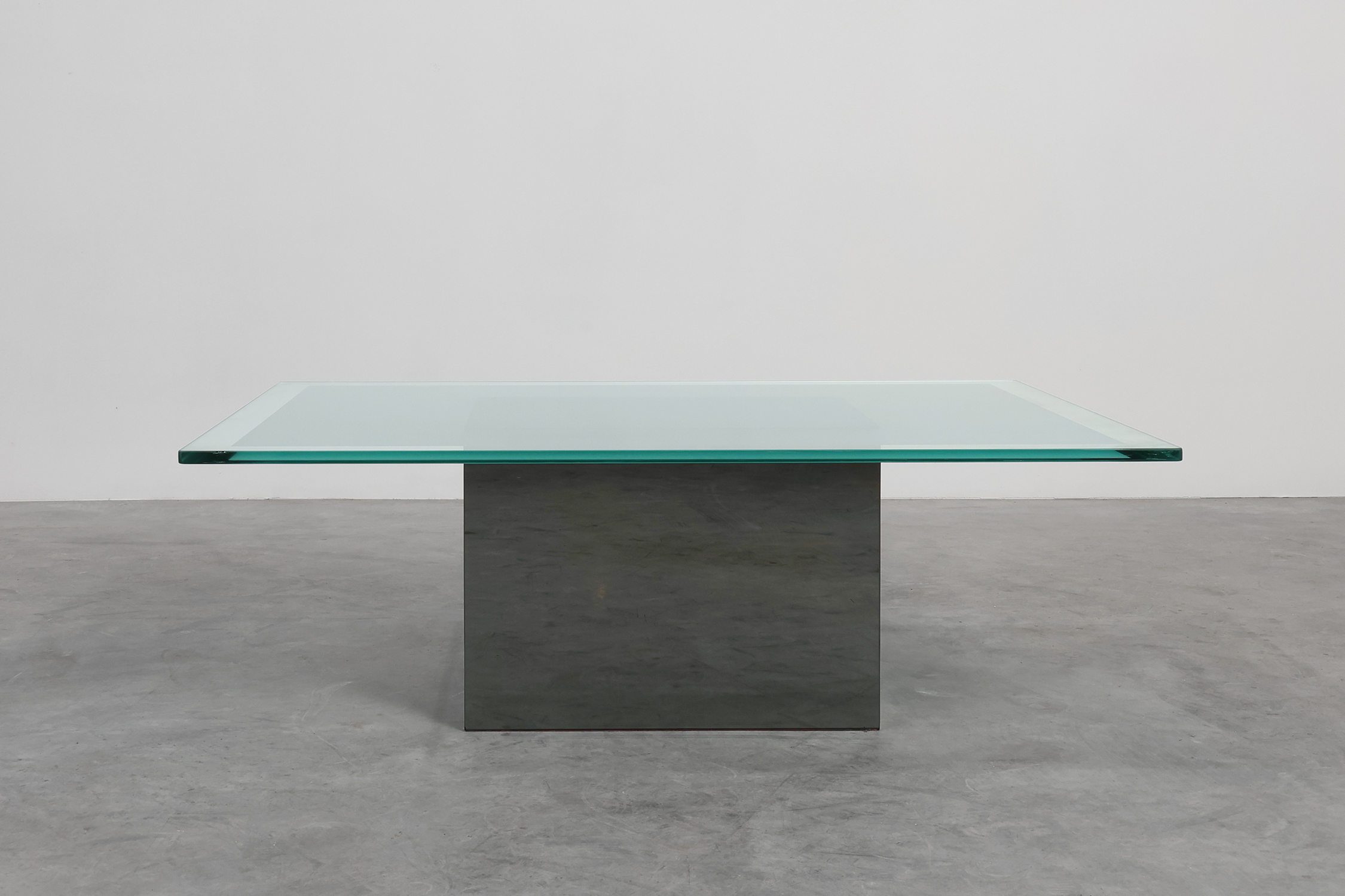 Italian Mirror and Glass Coffee Table by Nanda Vigo for Acerbis, 1971thumbnail